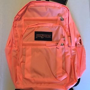 NWT Jansport Big student Backpack Coral Peaches